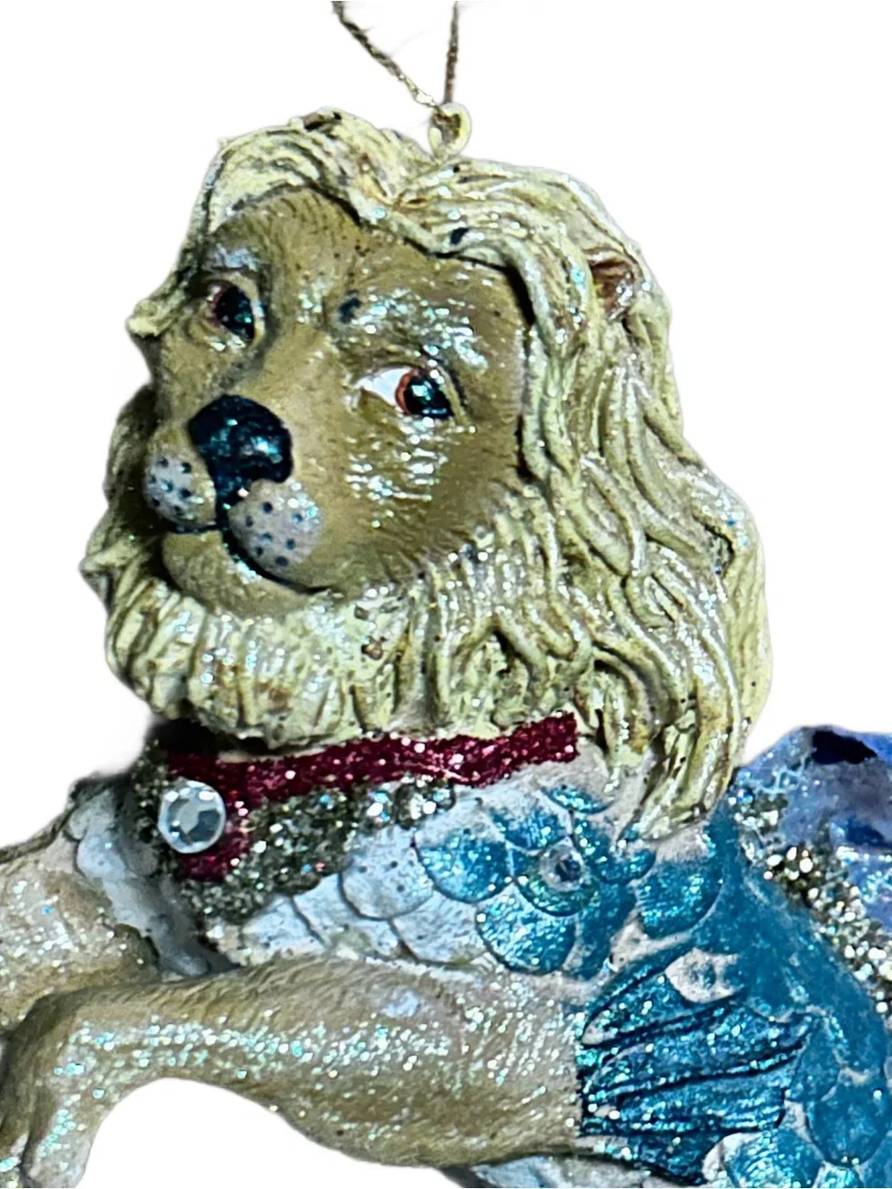 December Diamonds ~ “Leo The Lion Fish” ~ Multi-Colors ~ Glass Ornament New